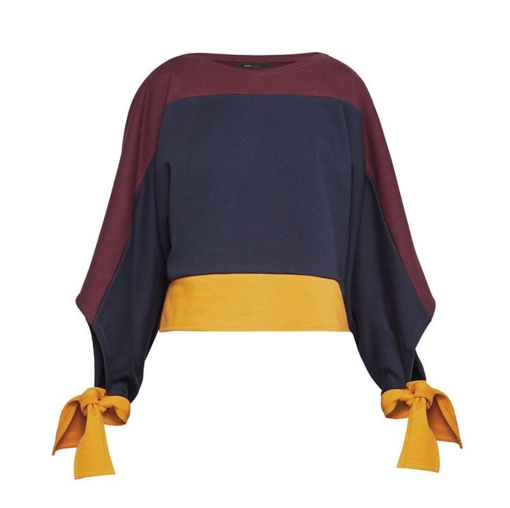 BCBG Dark Navy Combo Blocked Top